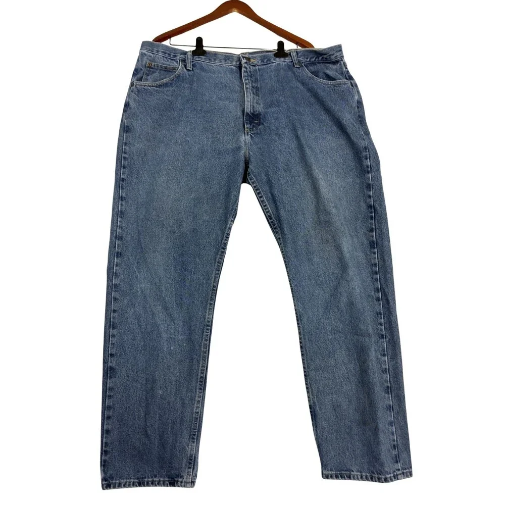 Wrangler 9760WDR Men's Jeans 42x30 Relaxed Fit Blue Denim 100% Cotton
